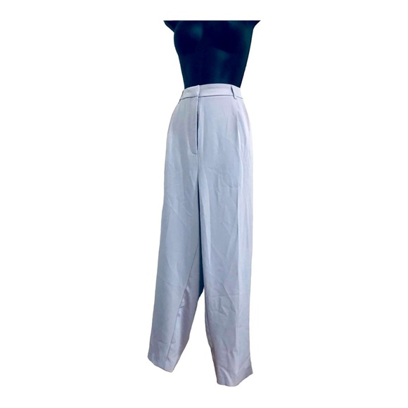 Blue steel gray high waisted hi-rise tapered leg‎ trouser pants size XL new - Picture 1 of 14
